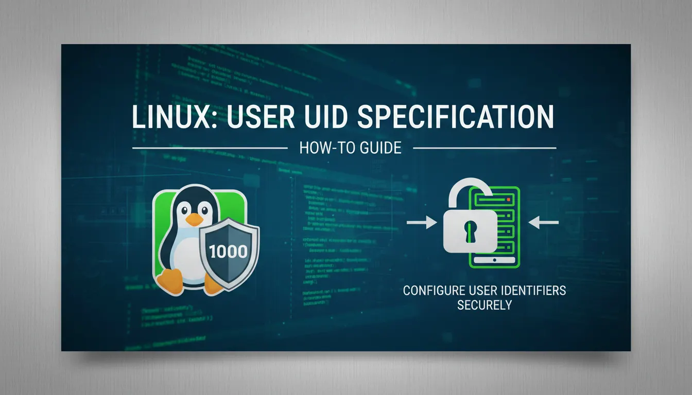 linux中如何指定用户uid