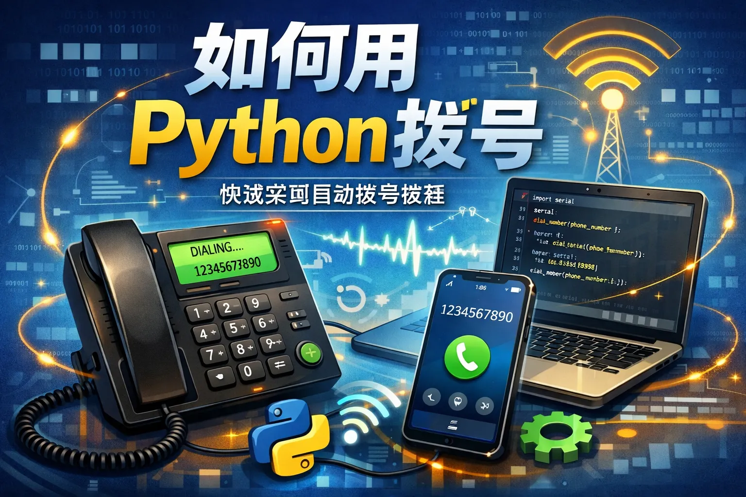如何用python拨号