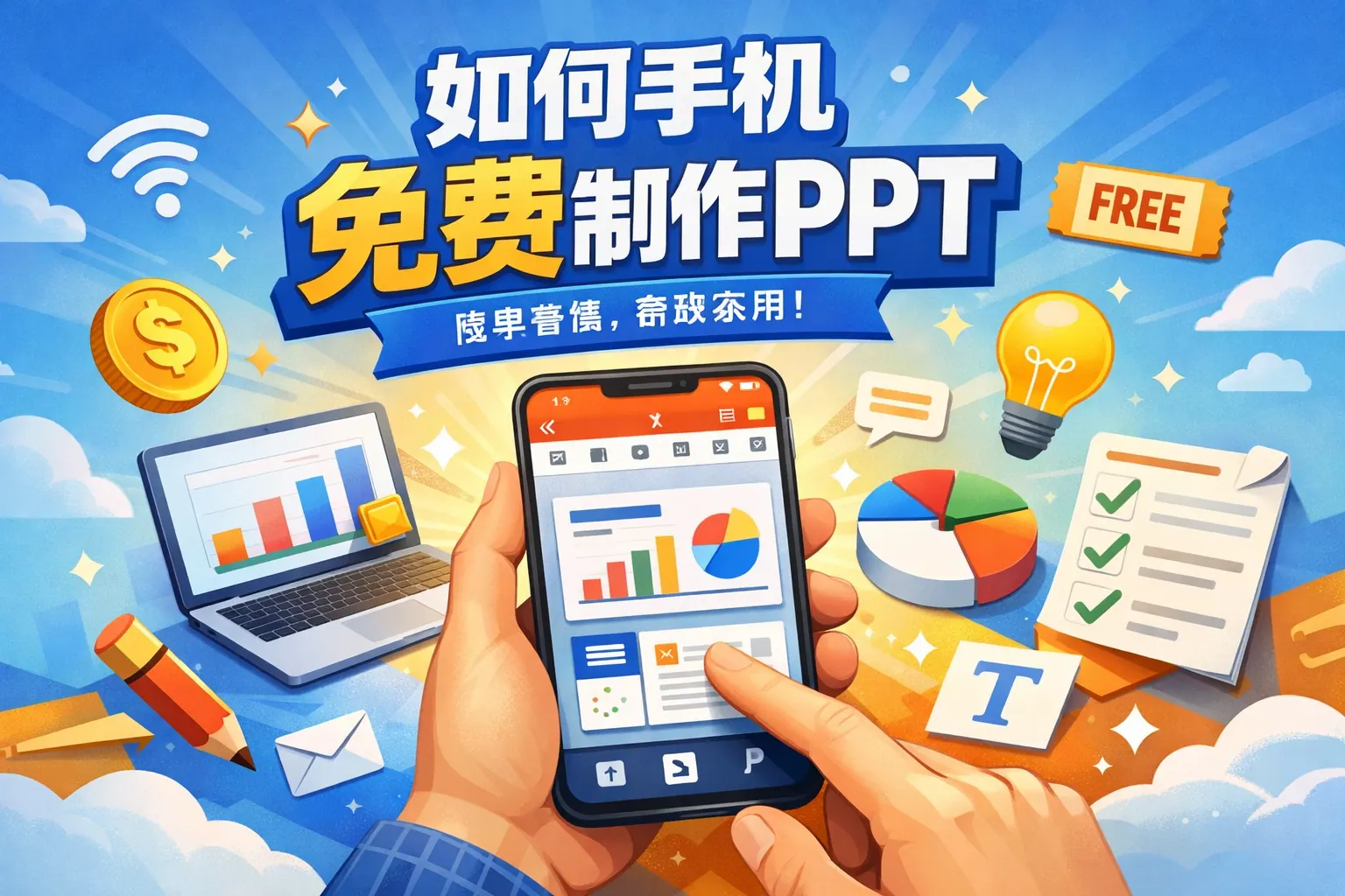 如何手机免费制作ppt