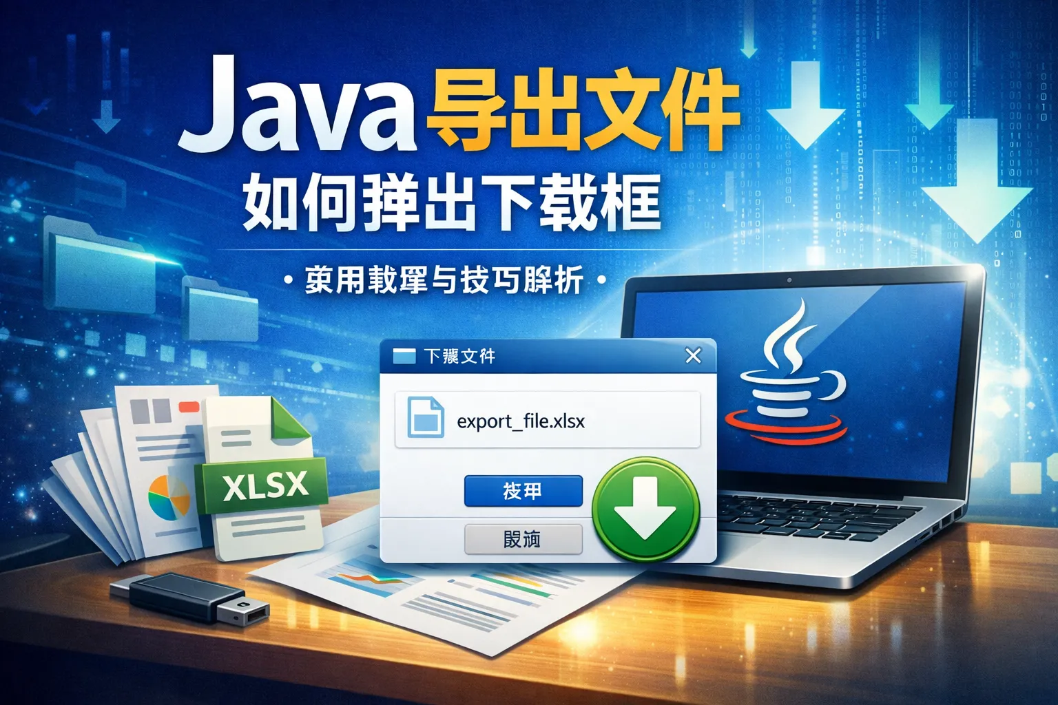 java导出文件如何弹出下载框