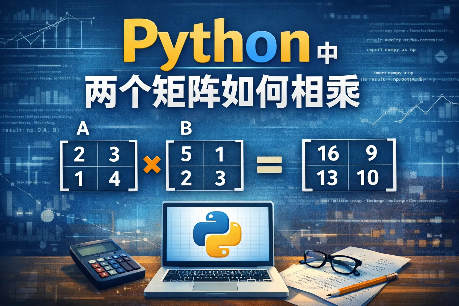 python中两个矩阵如何相乘