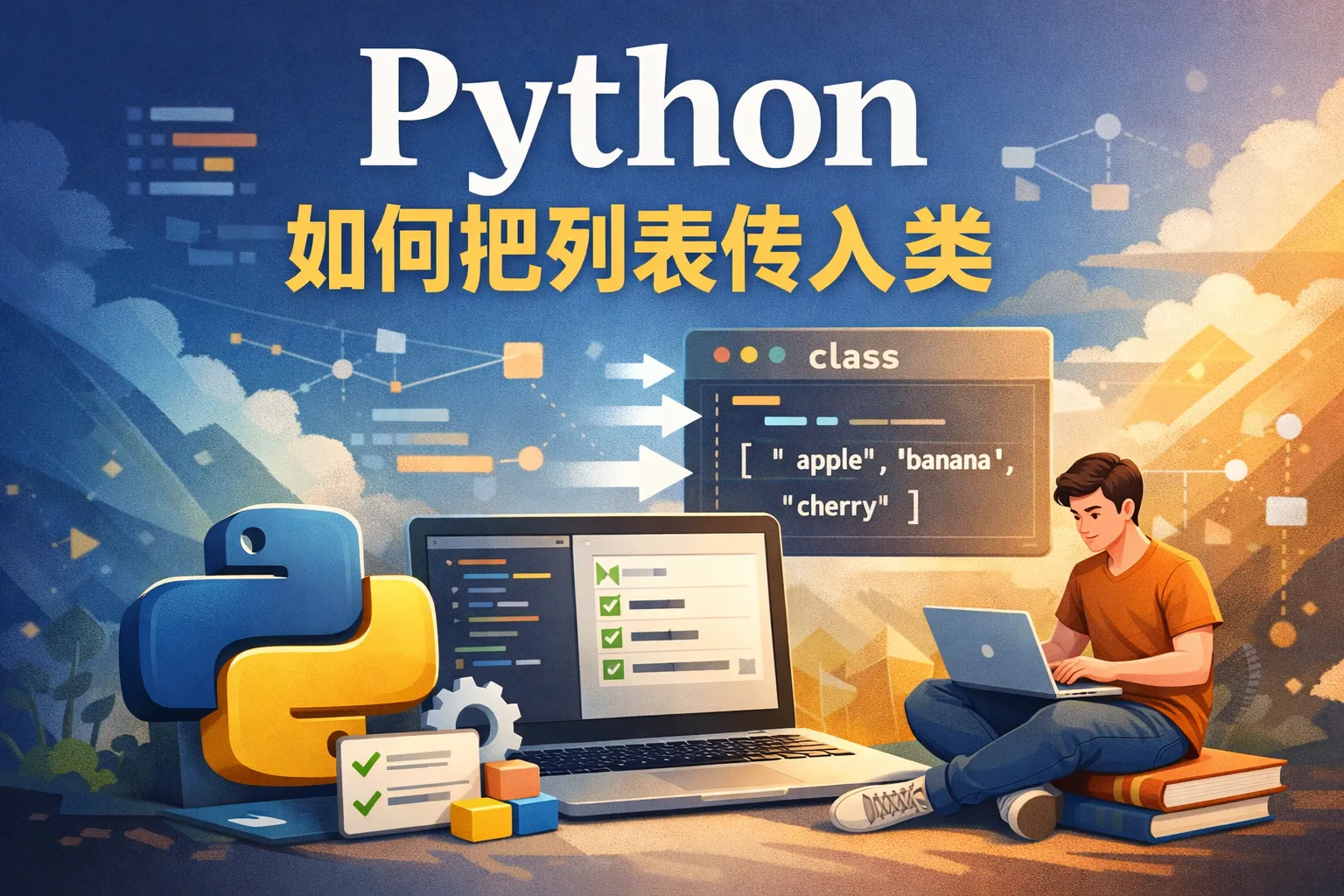python如何把列表传入类