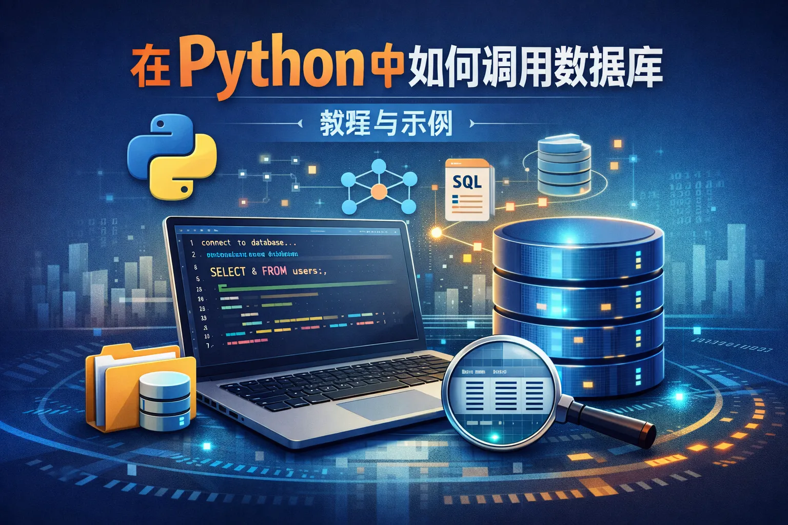 在python中如何调用数据库
