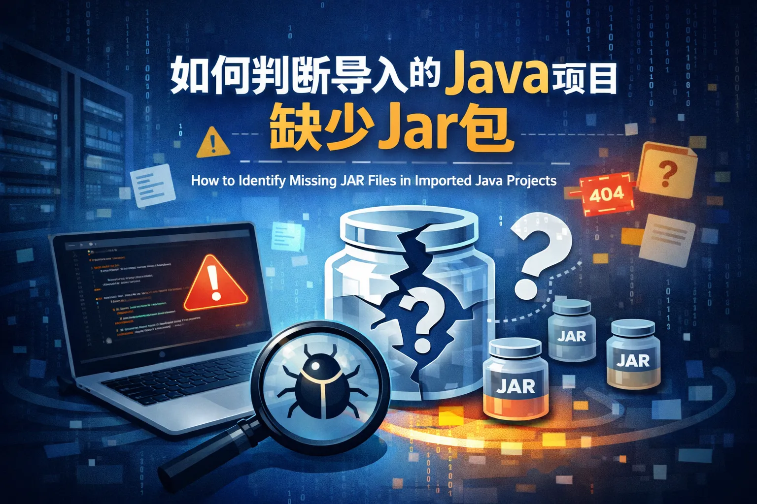 如何判断导入的java项目缺少jar包
