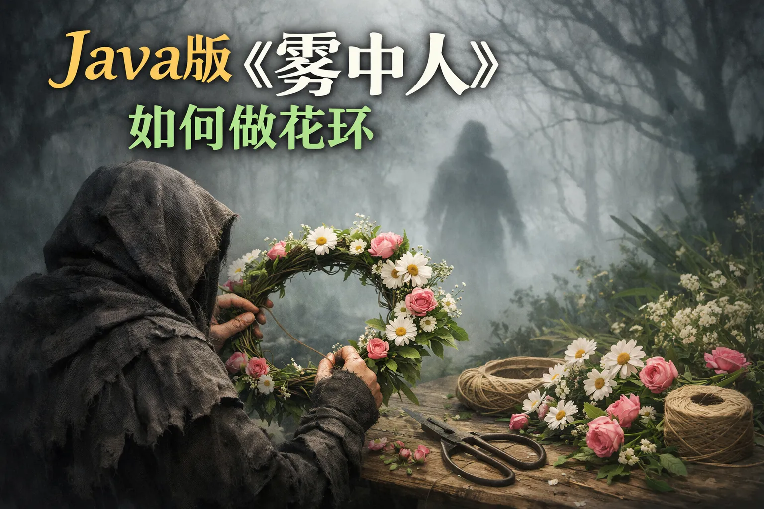java版雾中人如何做花环