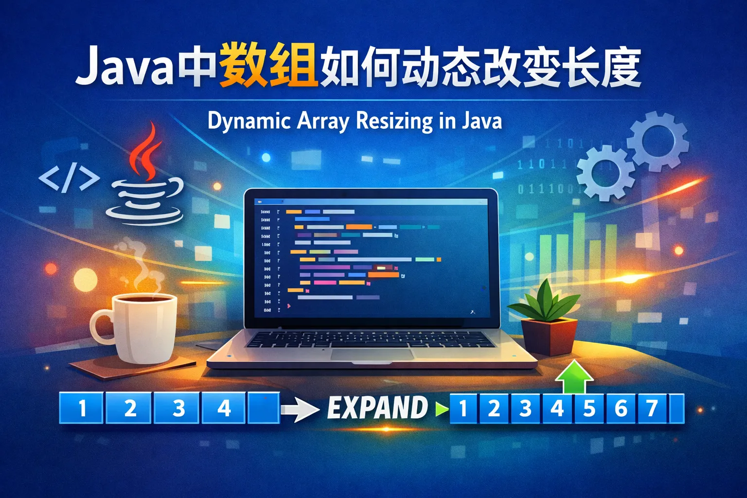 java中数组如何动态改变长度