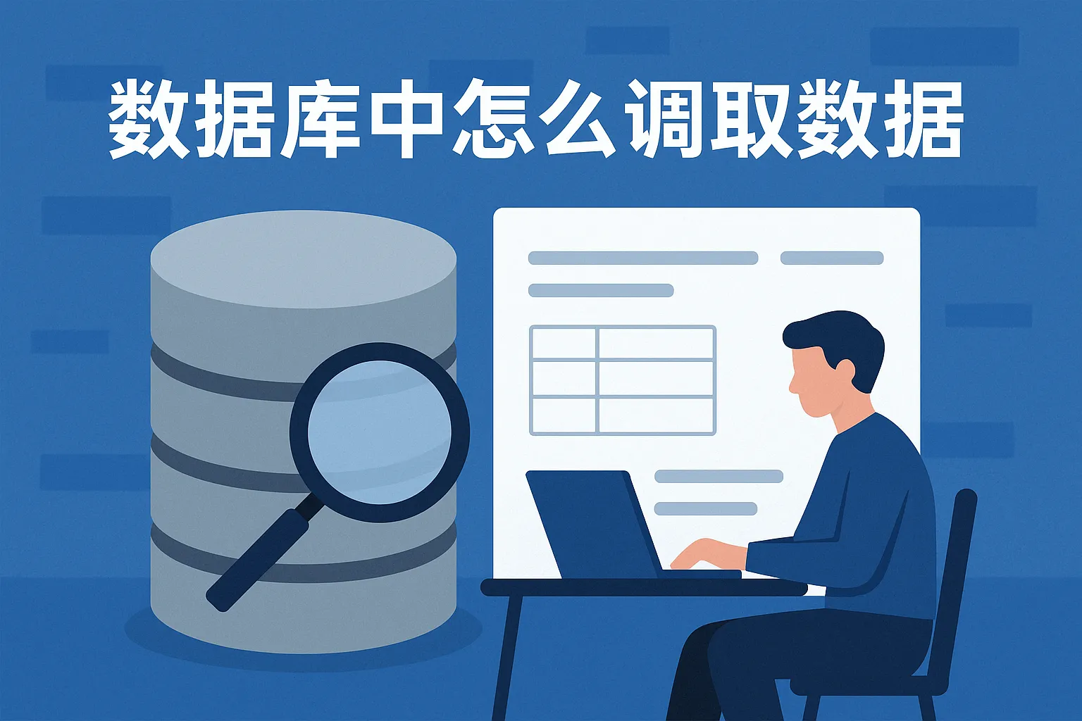 数据库中怎么调取数据
