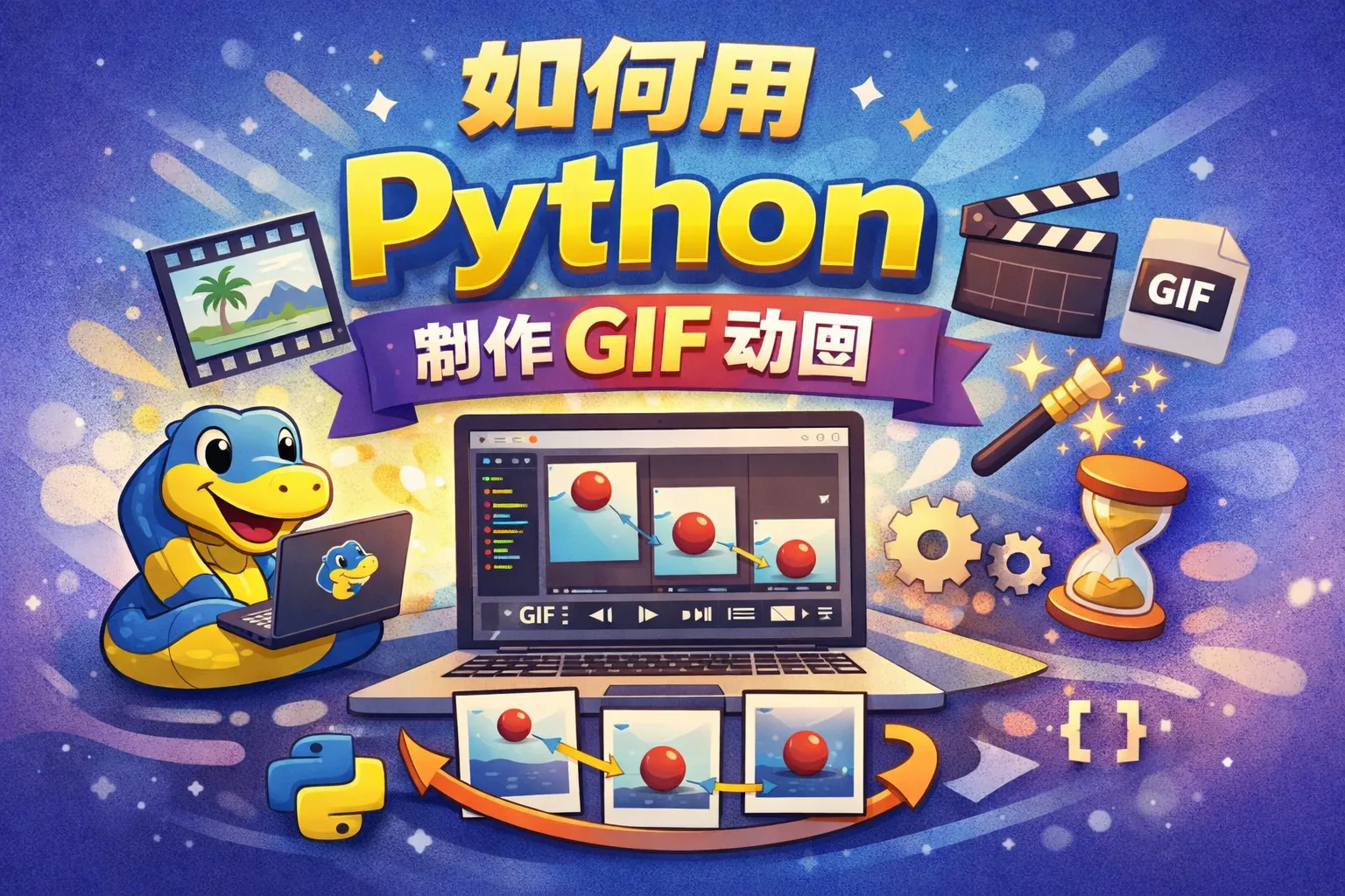 如何用python 制作gif 动图