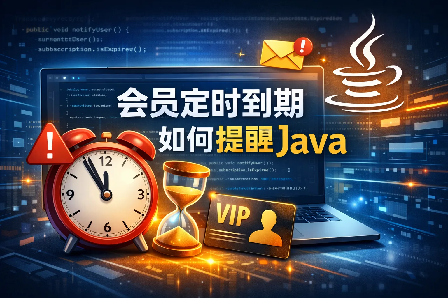 会员定时到期如何提醒java