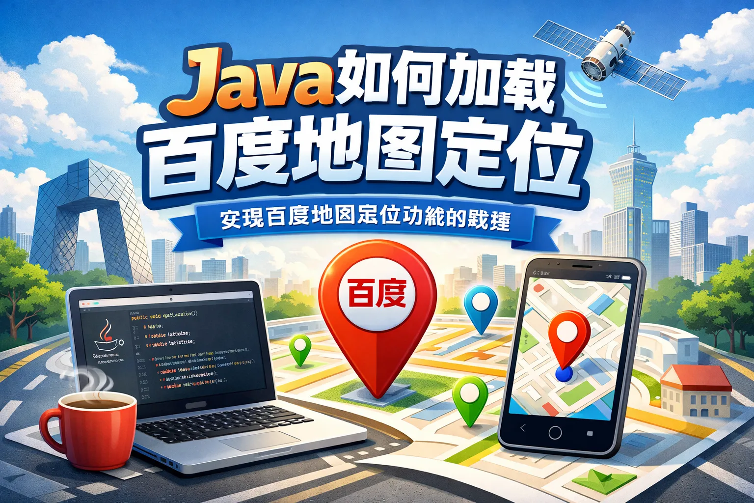 java如何加载百度地图定位