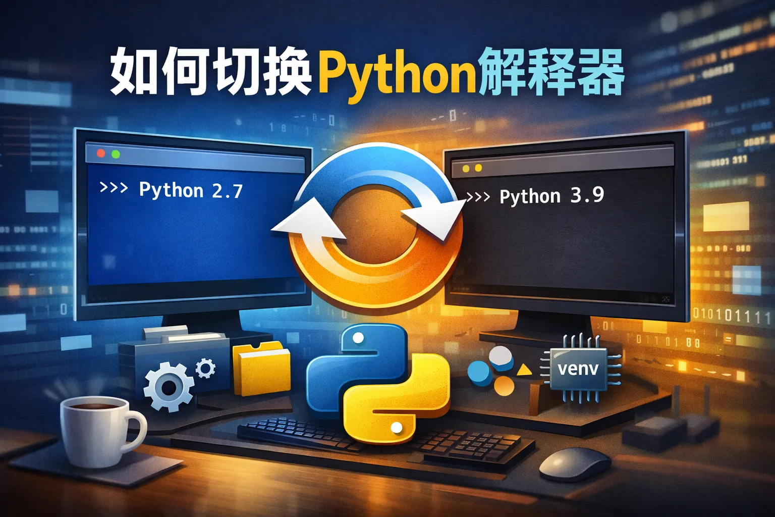 如何切换python解释器
