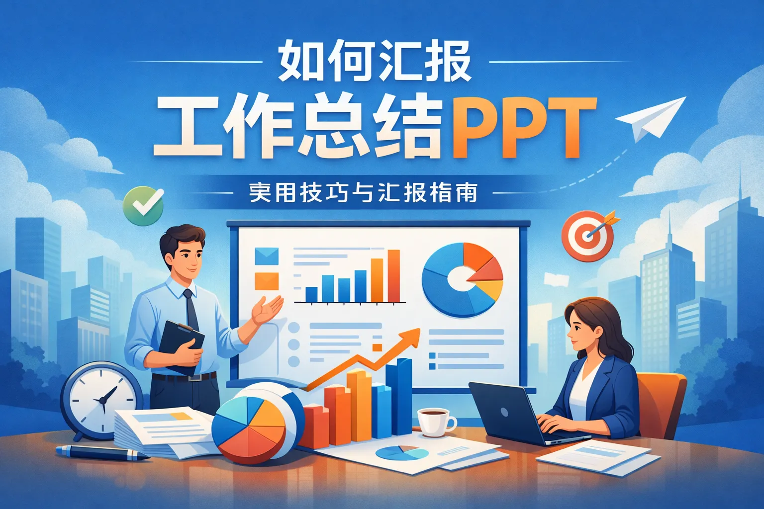 如何汇报工作总结ppt