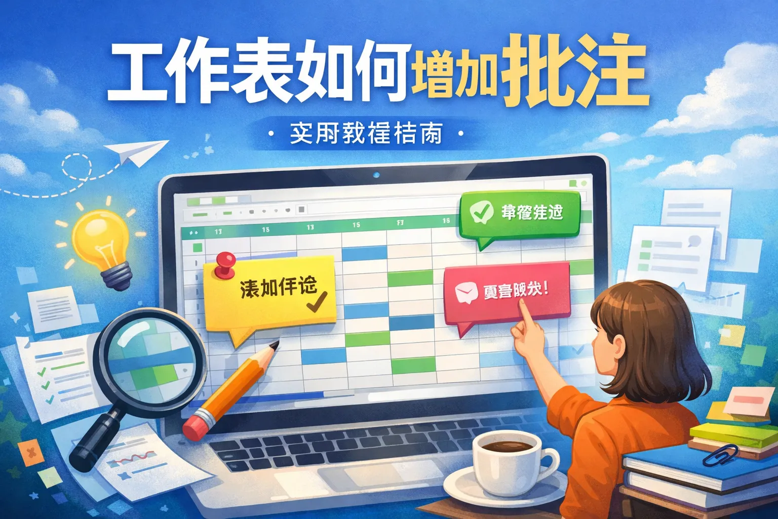 工作表如何增加批注