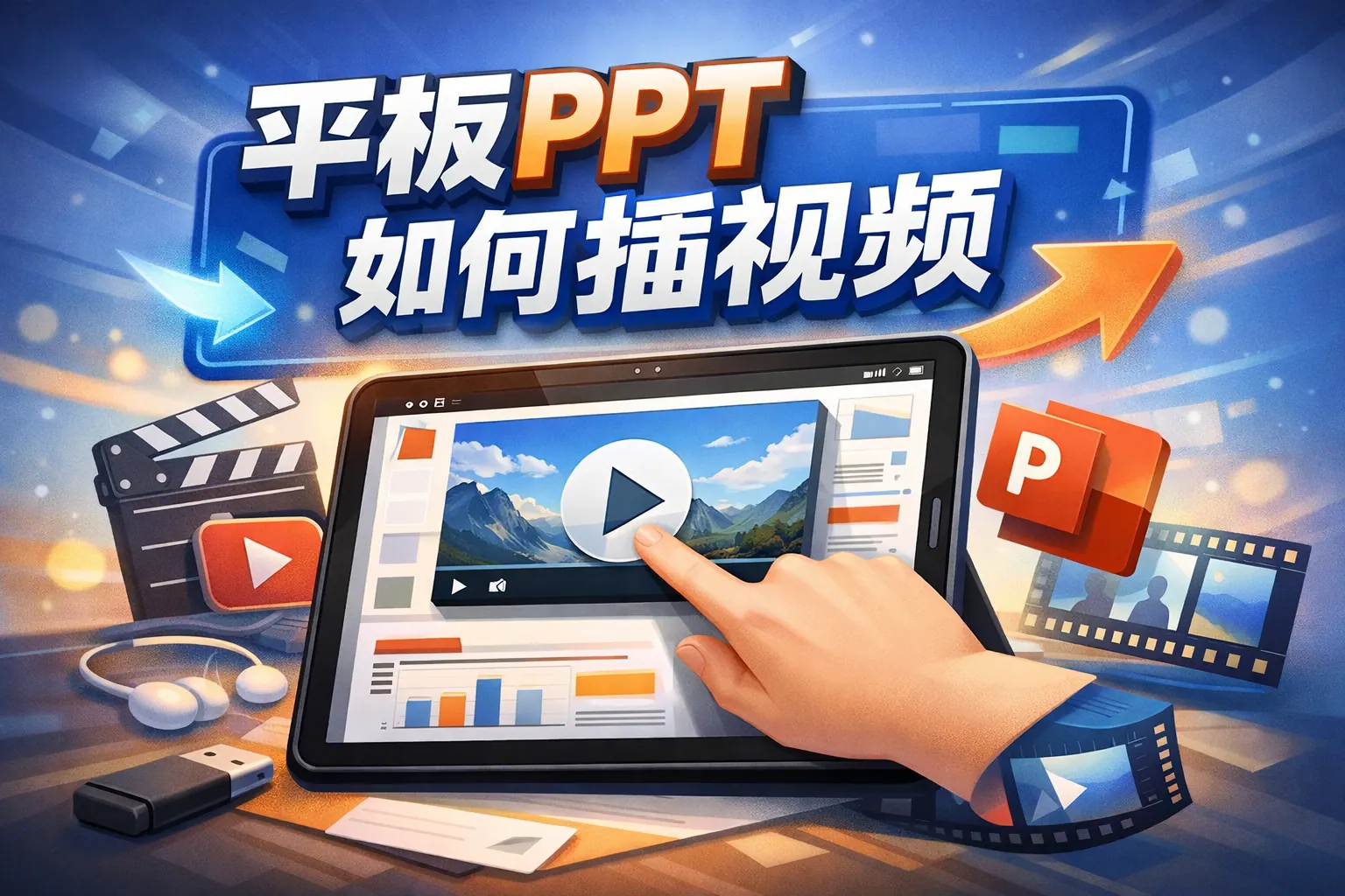 平板ppt如何插视频