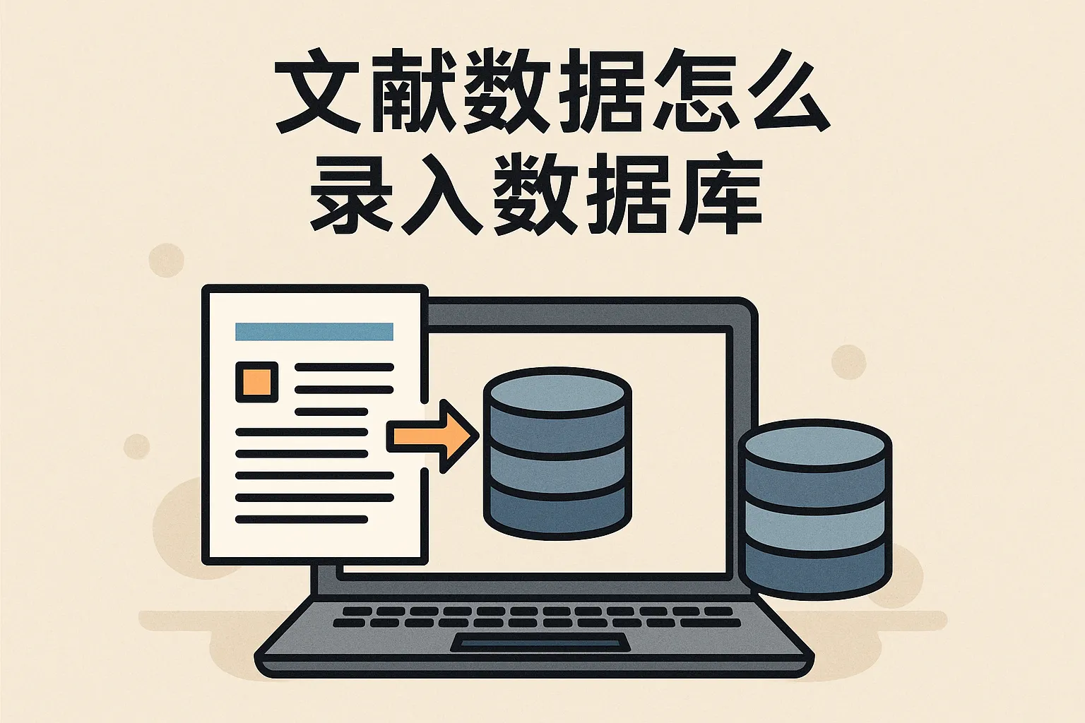 文献数据怎么录入数据库