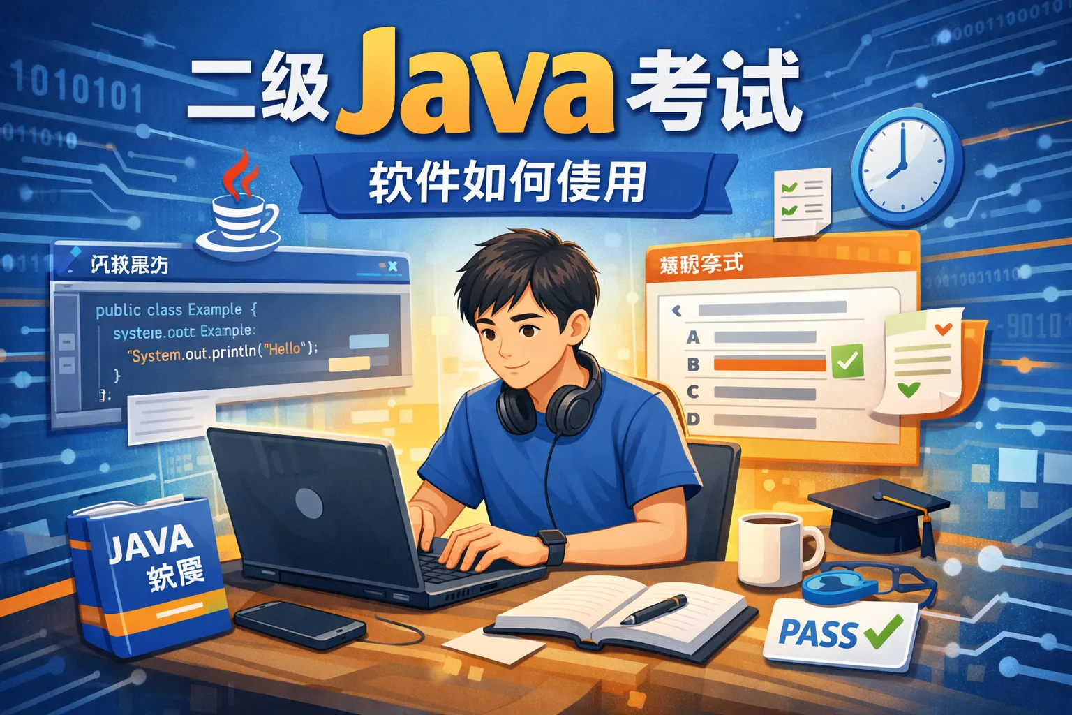 二级java考试软件如何使用