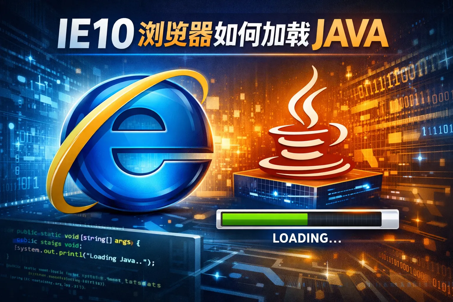 IE10浏览器如何加载JAVA