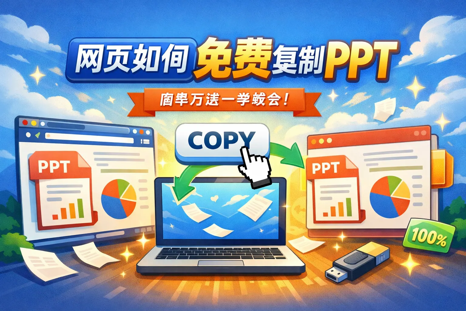 网页如何免费复制ppt