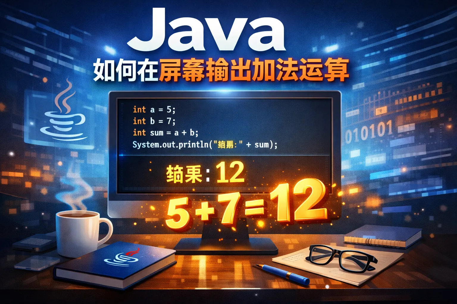 java如何在屏幕输出加法运算