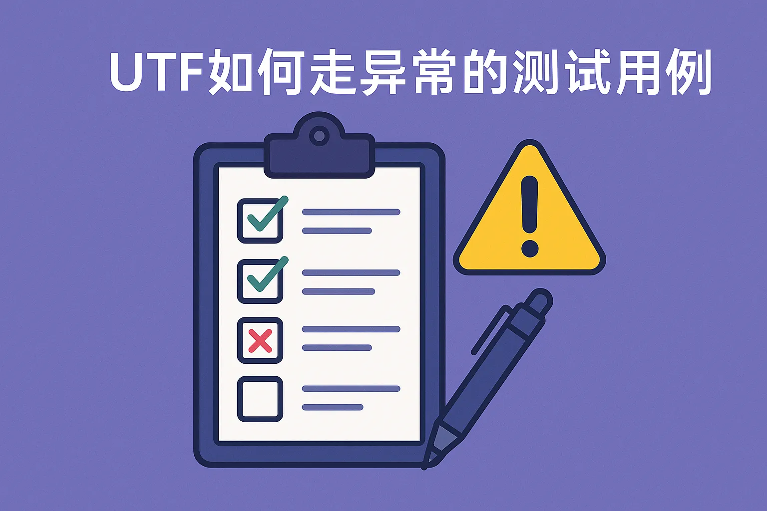 utf如何走异常的测试用例