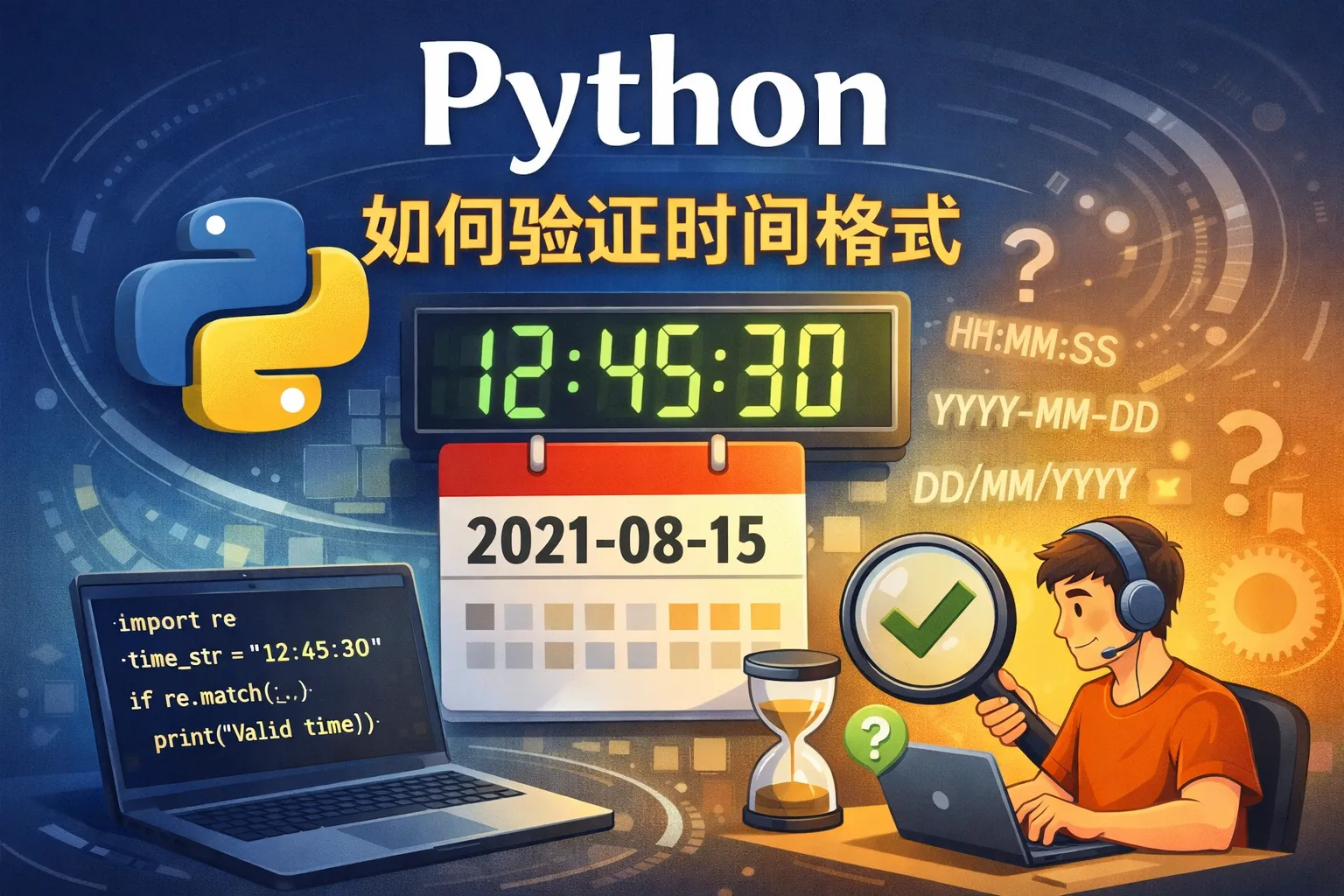 python如何验证时间格式