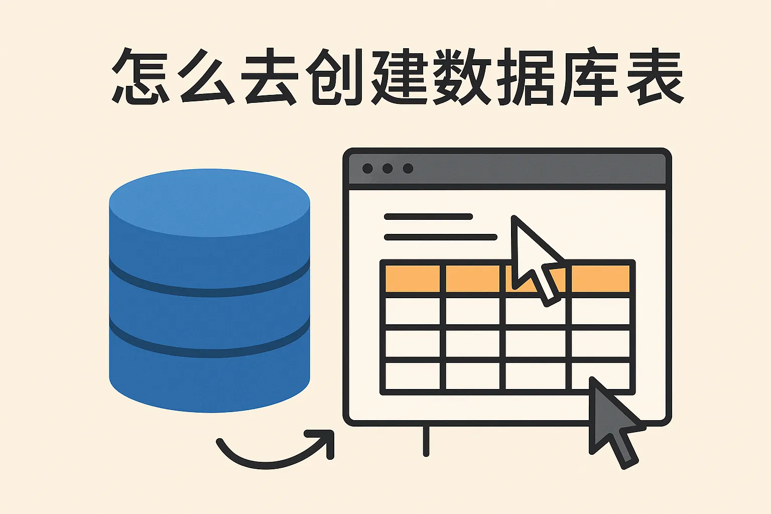 怎么去创建数据库表