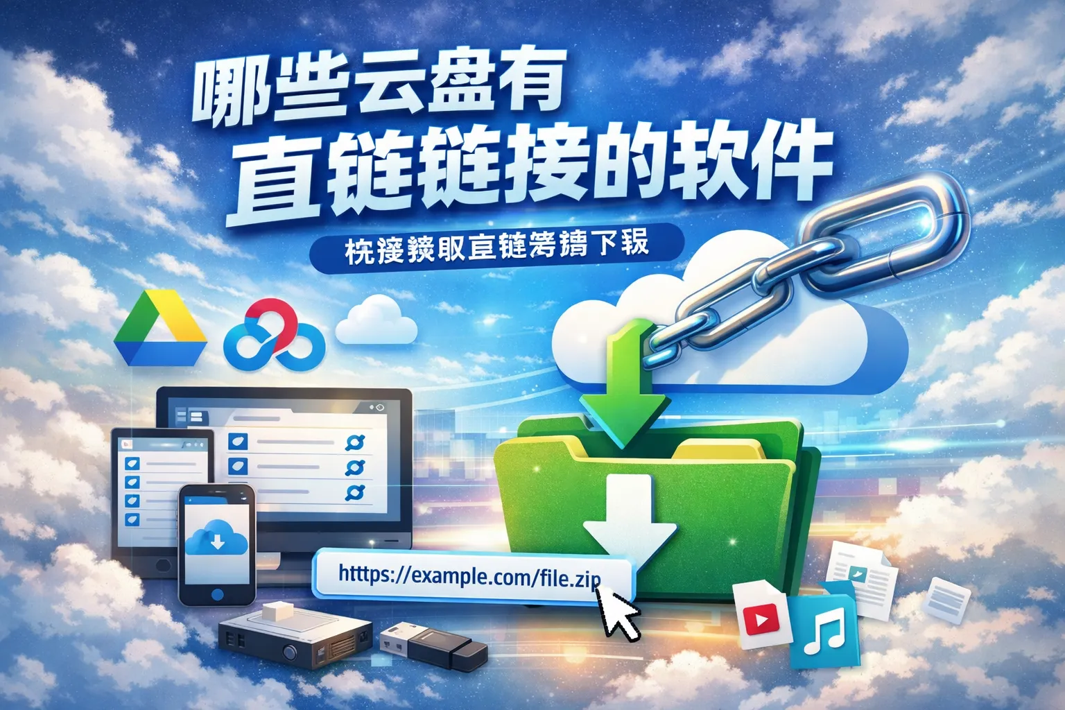 哪些云盘有直链链接的软件