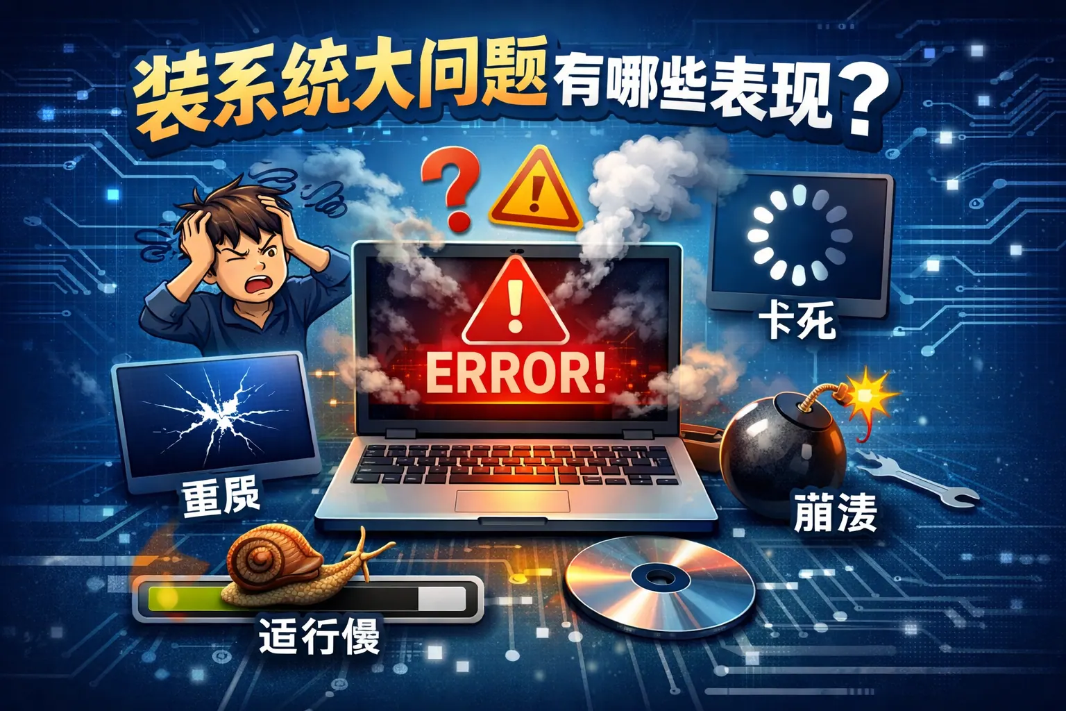 装系统大问题有哪些表现