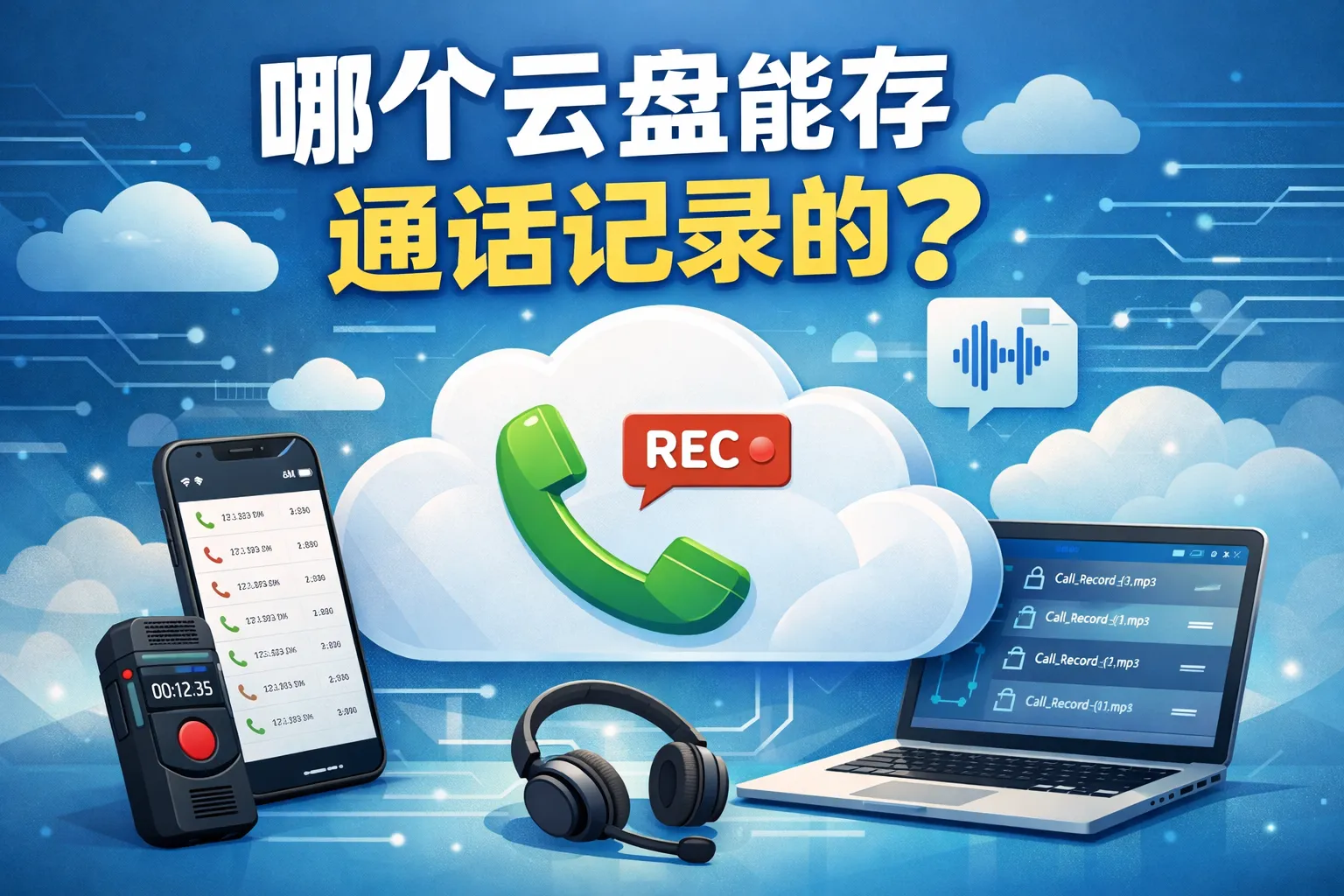哪个云盘能存通话记录的