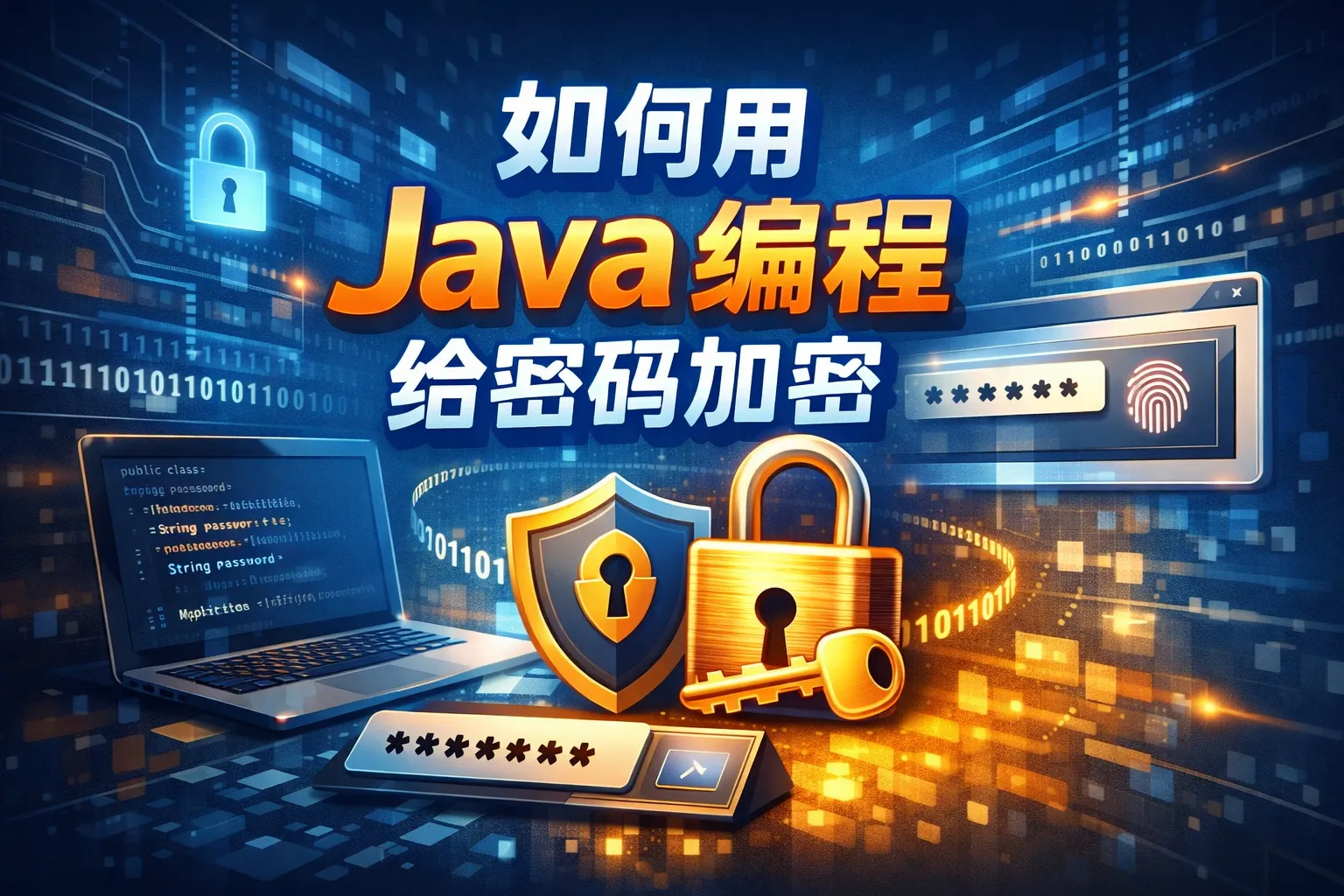 如何用java编程给密码加密