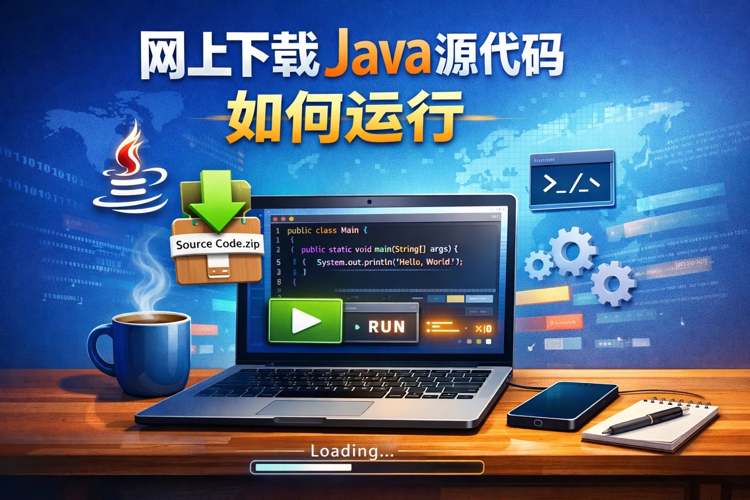 网上下载java源代码如何运行