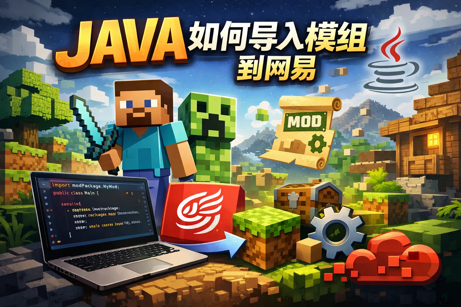 java如何导入模组到网易