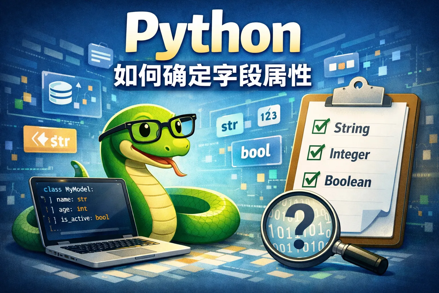 python如何确定字段属性