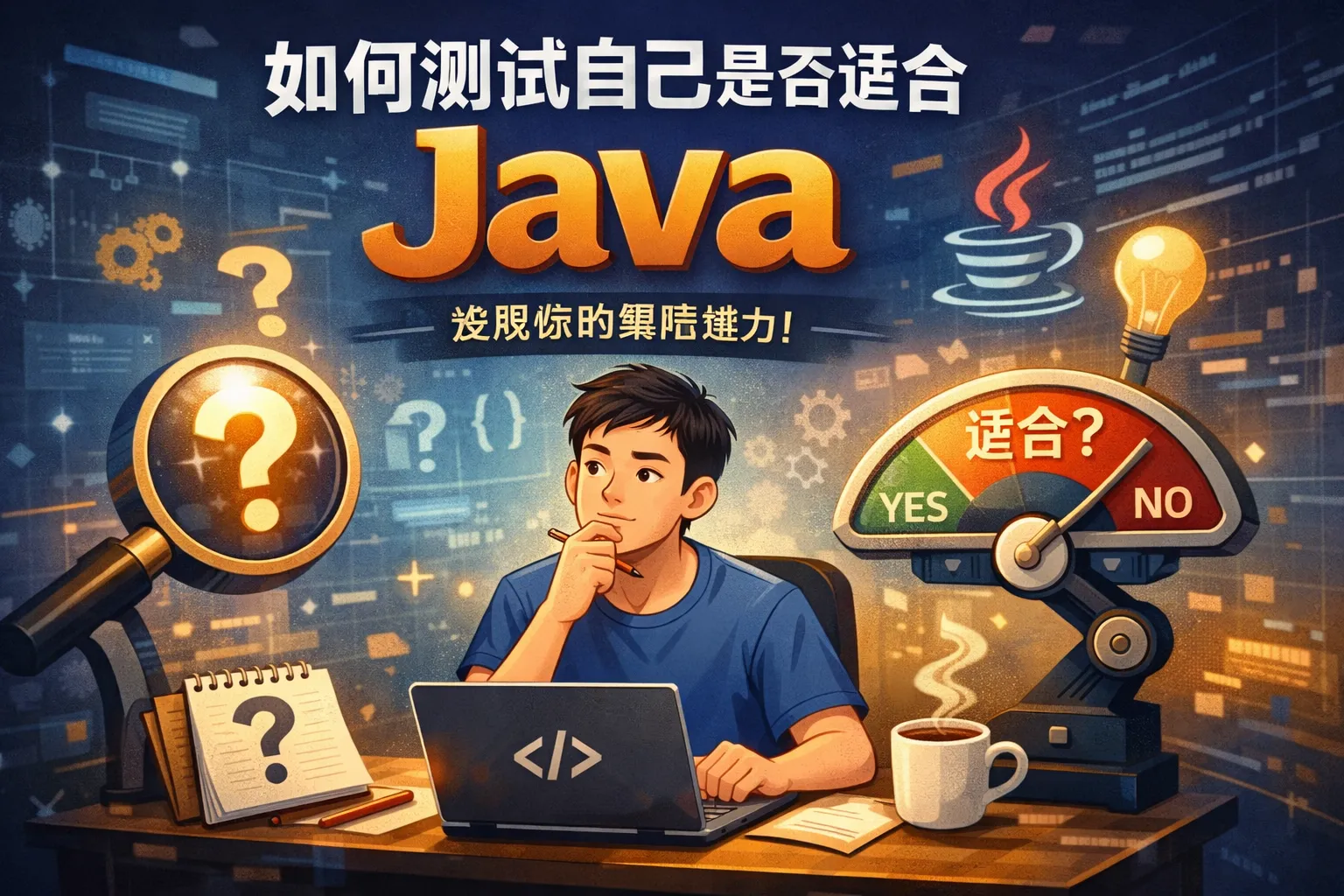 如何测试自己是否适合java