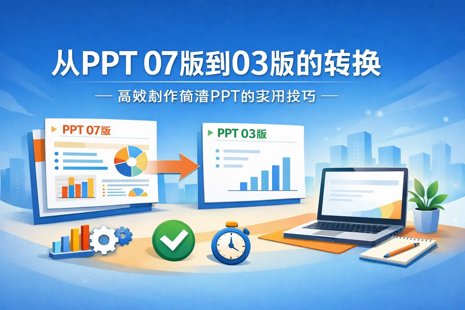 ppt07版如何改为03版