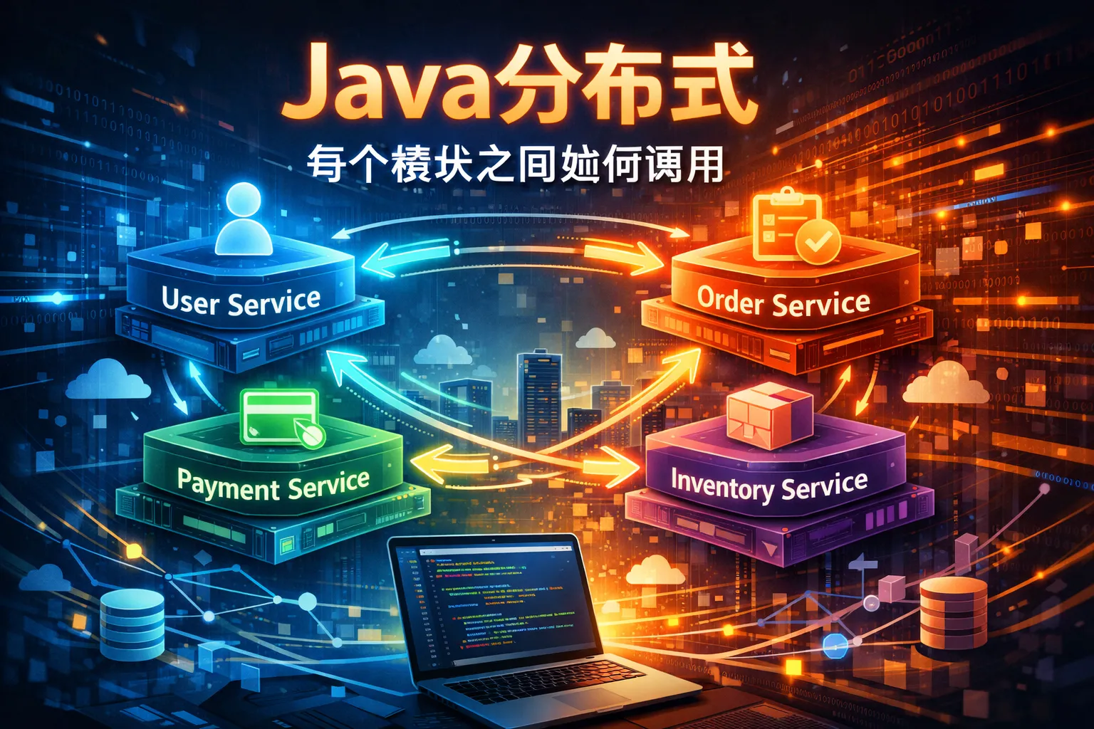 java分布式每个模块之间如何调用的