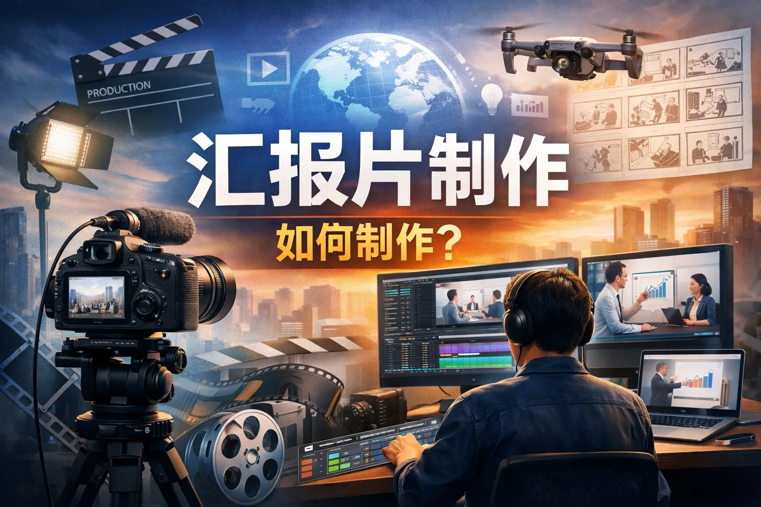 汇报片图片如何制作的