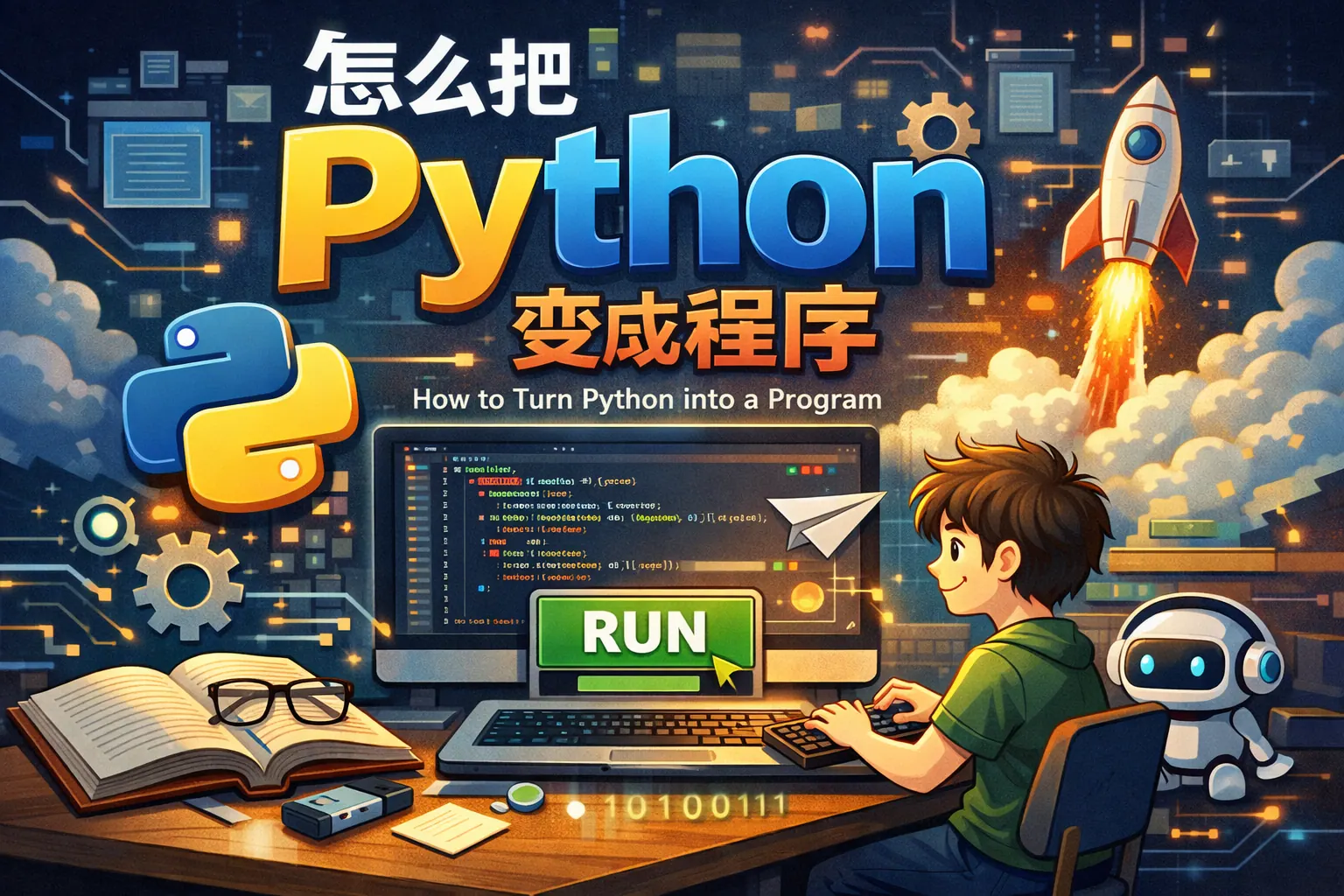 怎么把python变成程序