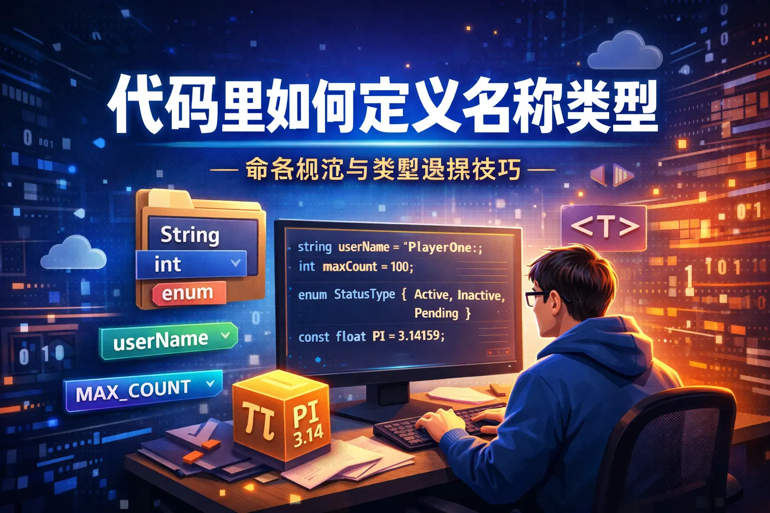 代码里如何定义名称类型