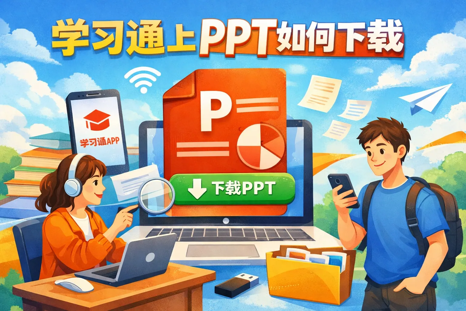 学习通上ppt如何下载