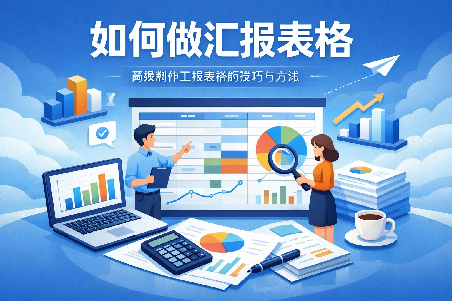 如何做汇报表格