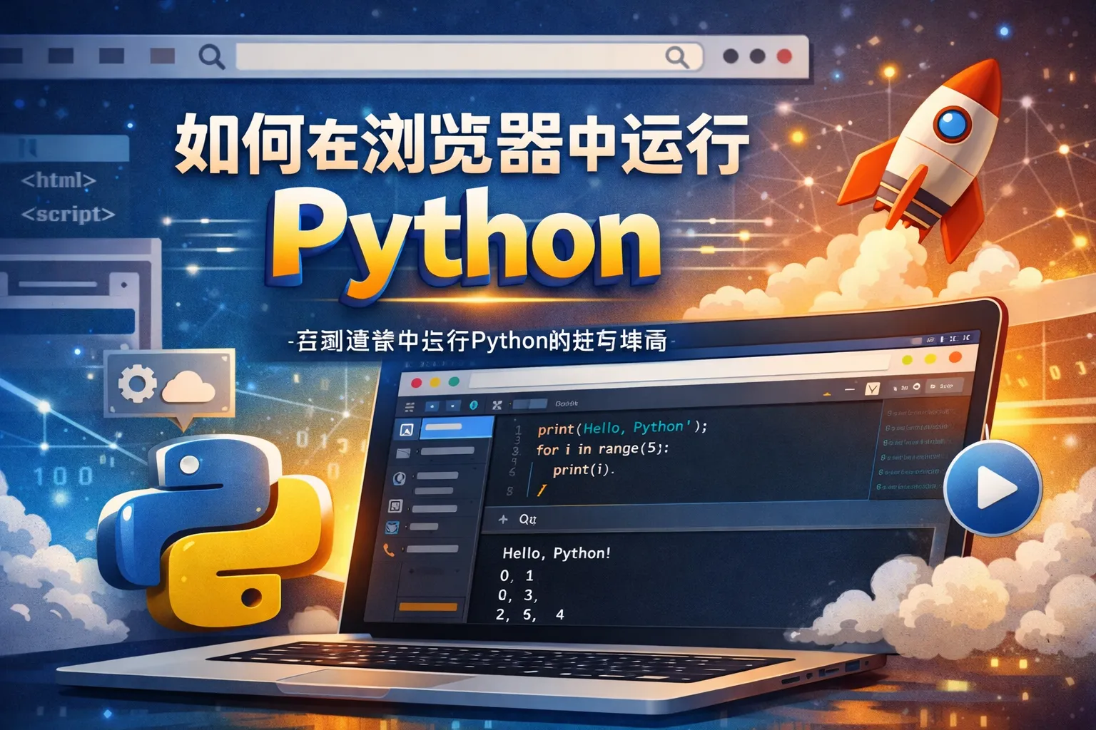 如何在浏览器中运行Python