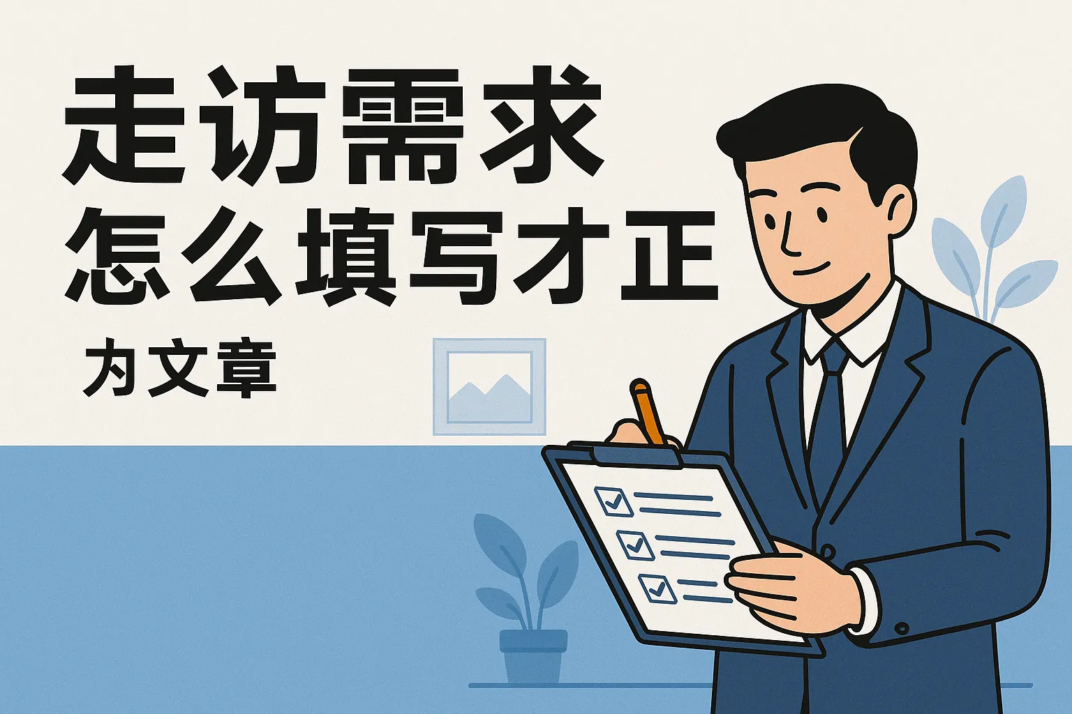 走访需求怎么填写才正确