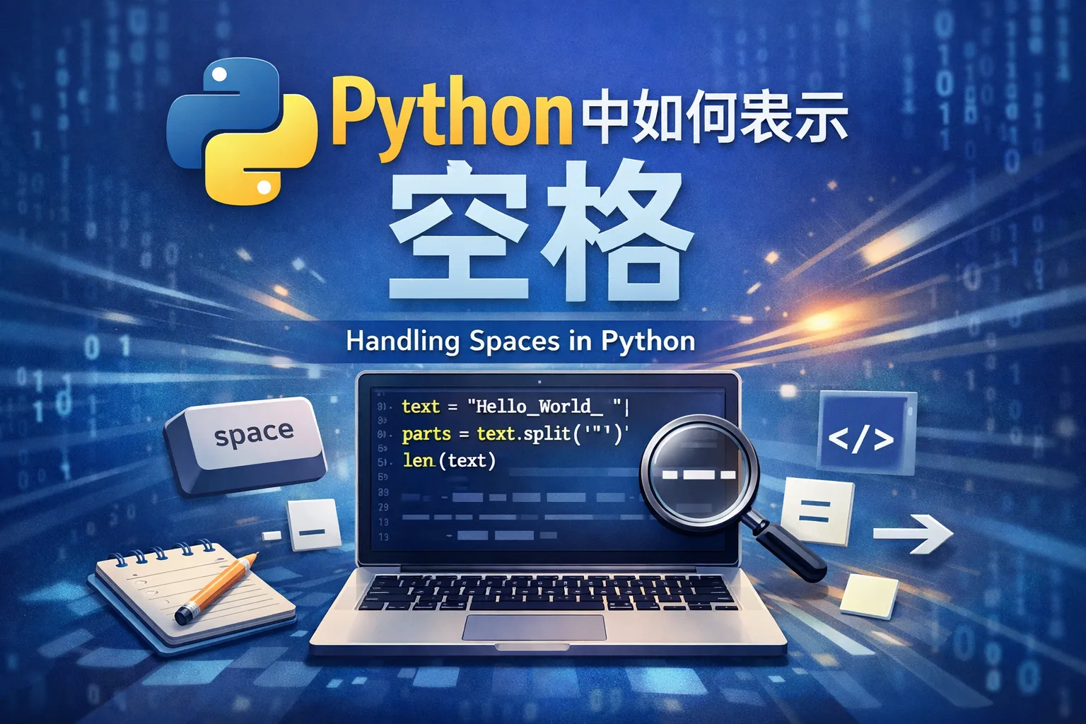 python中如何表示空格