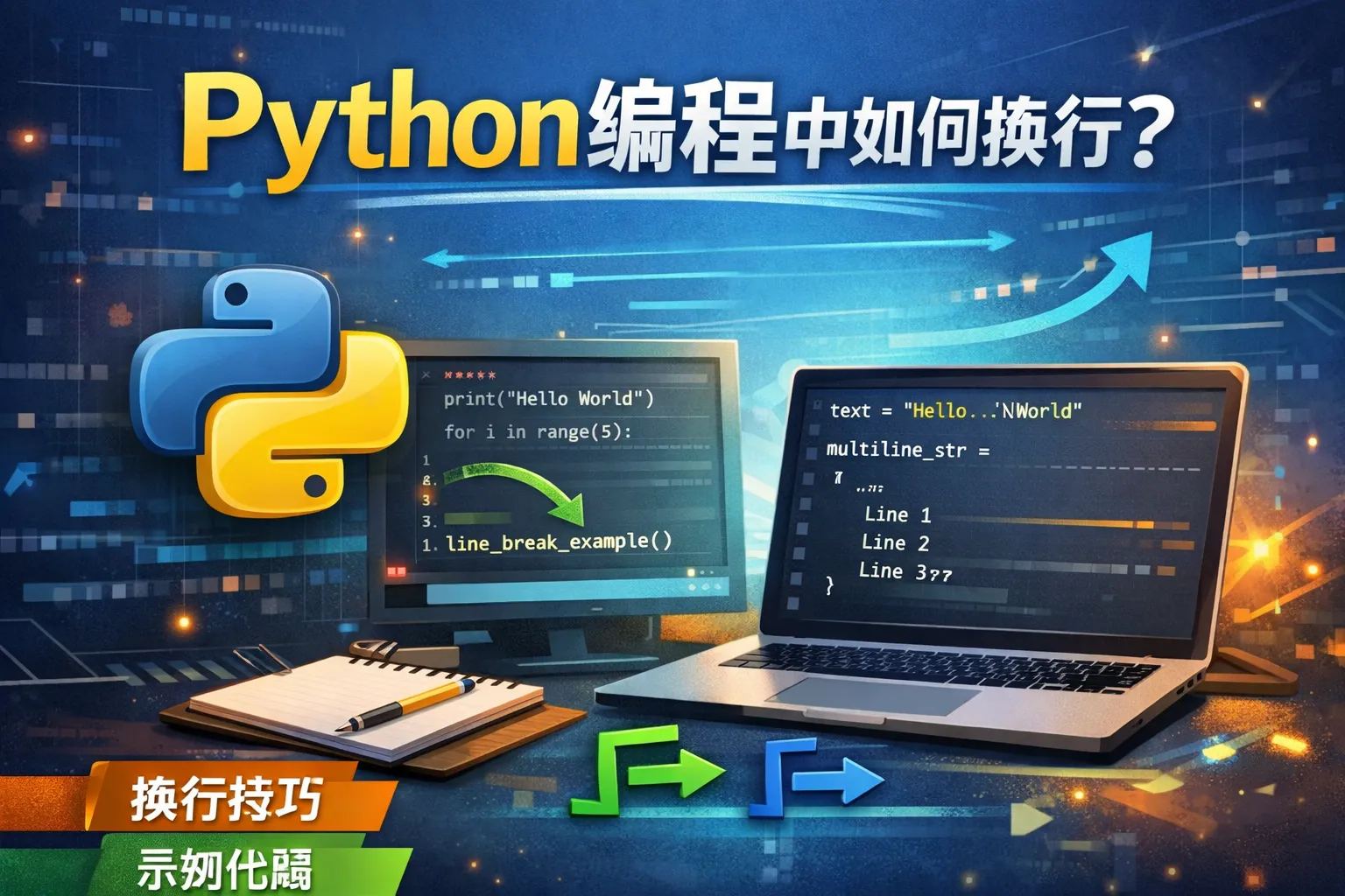 python编程中如何换行