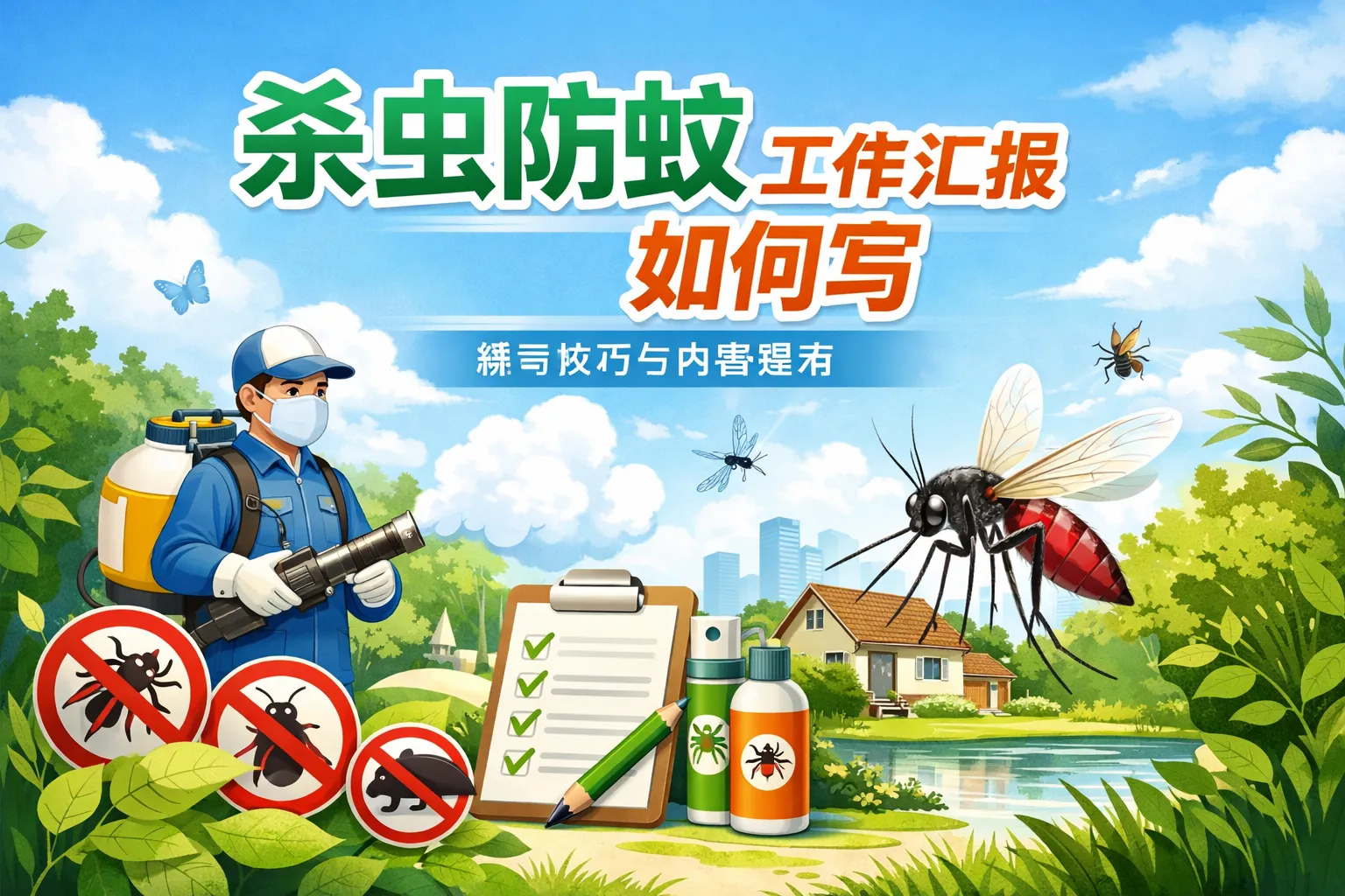 杀虫防蚊工作汇报如何写