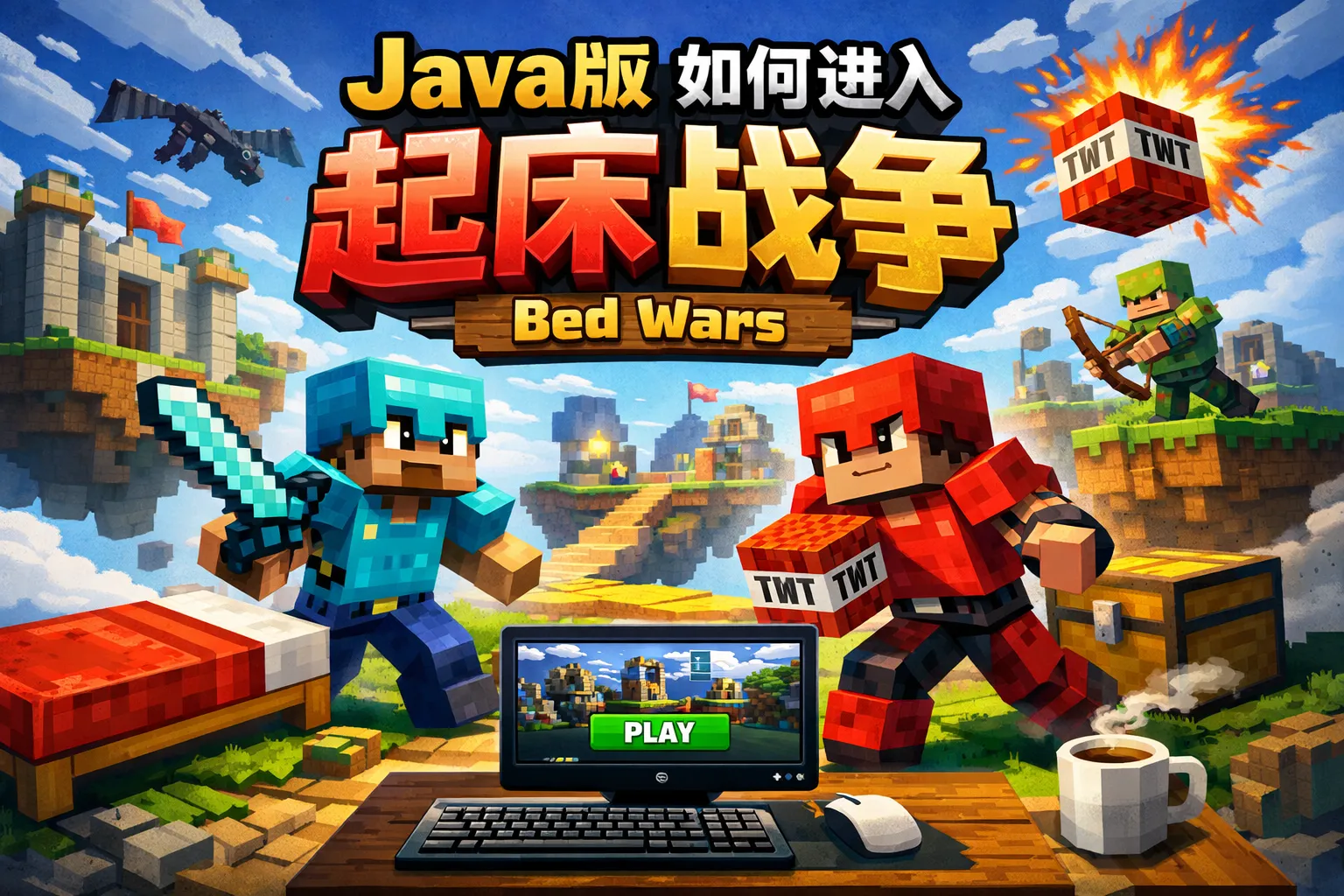 java版如何进入起床战争