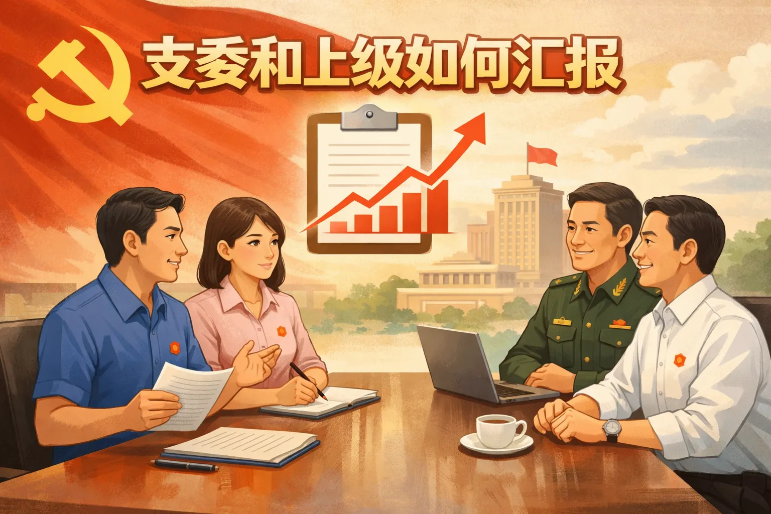 支委和上级如何汇报