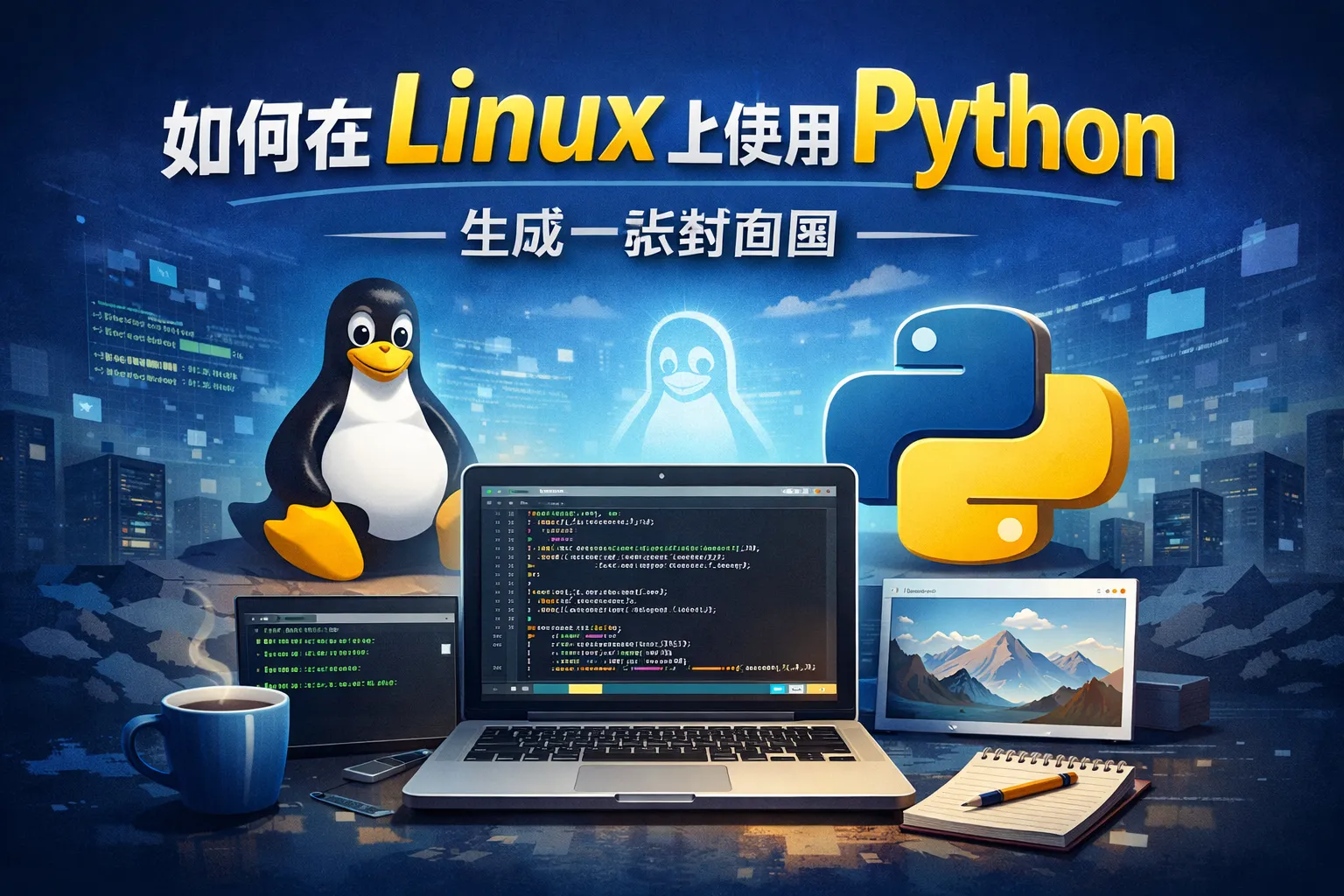 如何在linux上使用python