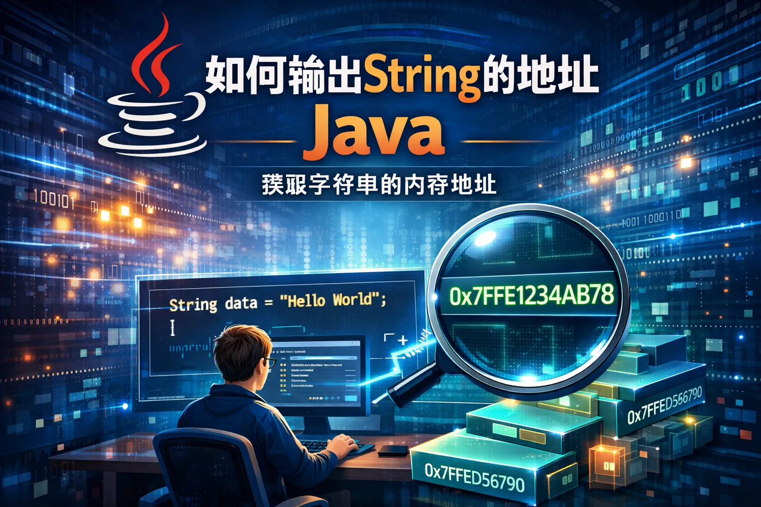 如何输出string的地址 java